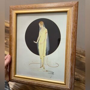 “Devotion” by Erté Print - Framed Vintage